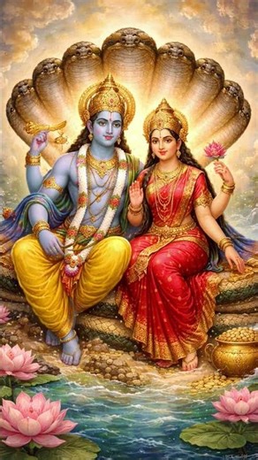 Vishnu aur Lakshmi Ji #bhakti
