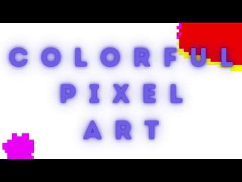 🎨 Abstract Pixel Art Colorful Animation | Retro Aesthetic Loop in 4K
