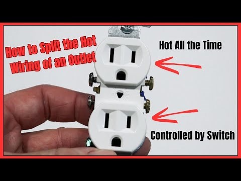 How to Wire a Half Hot and Half Switch-Controlled Outlet Using Easy to Follow Electrical Diagrams
