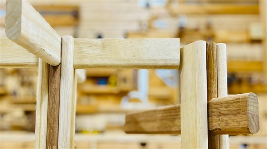 This video shows how to connect table legs using a 9mm round over bit and an 18mm Posner bit. The wood is Rubber and Merbau. | B-Star Crafts