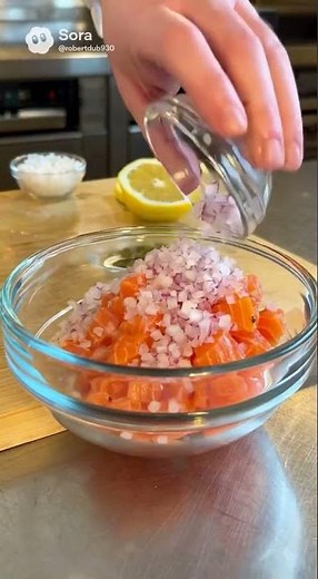 👉 Ultra Fresh Salmon Tartare 🐟 | Quick, Chic & Delicious Recipe in 5 Minutes!