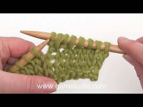 How to increase: knit front back (KFB)