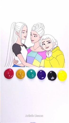 Rumi, Mira x Zoey Color smash Hair Change | Guess Real Hair #art #kpopdemonhunters