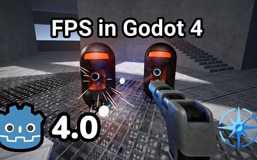 Godot 4 中的 FPS 第一人称射击游戏教程！