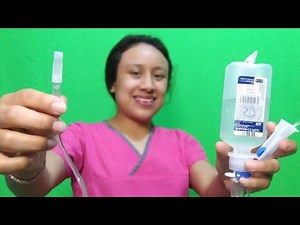 How to purge and install venoclysis equipment