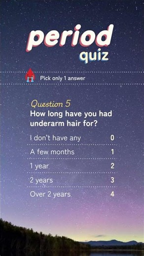 Period quiz! When will I get my first period? #periods
