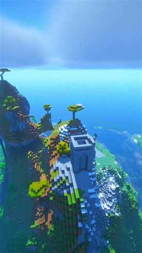 Easy castle tower 🏰🏔 #shorts #minecraft #tutorial #castle