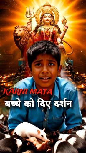 This Temple Has 25,000 Sacred Rats | Shocking Karni Mata Story राजस्थान के इस प्राचीन मंदिर में हजारों चूहे देवी करणी माता के चरणों में घूमते हैं। कहा जाता है कि यहाँ हर चूहा देवी का रूप माना जाता है। इस वीडियो में देखिए करणी माता मंदिर का रहस्यमयी चमत्कार, देवी के हाथ में त्रिशूल, पीछे शेर की दिव्य आभा और मंदिर में फैला अलौकिक वातावरण। यह वीडियो श्रद्धा, रहस्य और डर का अद्भुत संगम है, जो आपको राजस्थान की सबसे चमत्कारी कहानी से रूबरू कराएगा। 👉 पूरा वीडियो देखें और मावड़ी का आशीर्वाद पाएं Karni 