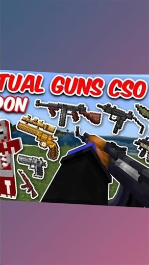 Finally! Best 3D guns for Minecraft PE 😱 #shorts