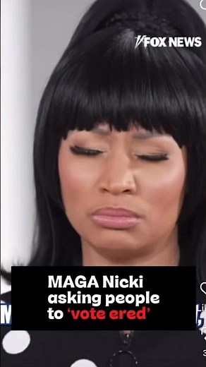 Nicki Minaj Fails By URGING Young Americans to ‘VOTE RED’ 😳 #NickiMinaj #Politics #shorts