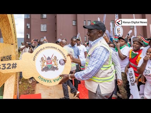 LIVE: President Ruto Handing Over Keys to 4,500 new homeowners at the Mukuru estate