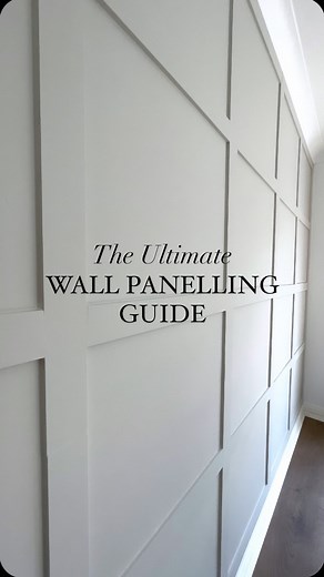 E Okodaso - Vee |Home Decor || DIY Home Projects || Gardening on Instagram: "🚀 P A N E L L I N G G U I D E 🚀 🚀 Step 1: Install paneling strips along the boarders of your wall. Start with full length panelling strips then cut down to size where necessary. 🚀 Step 2: Measure your spacing (I will make a separate reel about how to measure your spacing) and install the panelling strips vertically from top to bottom 🚀 Step 3: Measure your spacing, cut panelling strips to size and install panelling