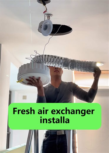 How to quickly install a fresh air ventilator#freshairventilator #freshairsystem #freshairexchanger #foryou
