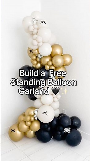 How to Build a Free Standing Balloon Garland | Balloon Decor Tutorial for Beginners