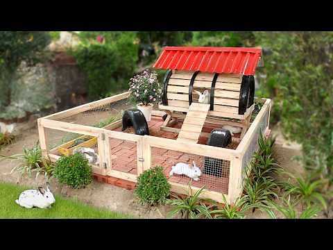 Turn discarded materials into amazing rabbit house