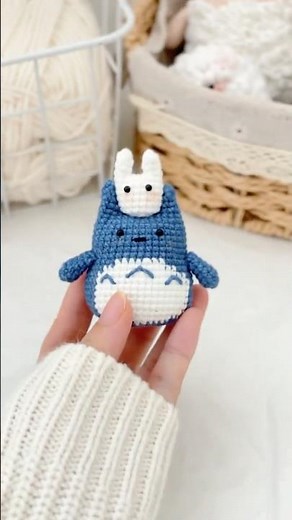 Crochet Ghibli Totoro Amigurumi💚✨ Free Pattern #amigurumi #totoro #ghibli #crochetpattern