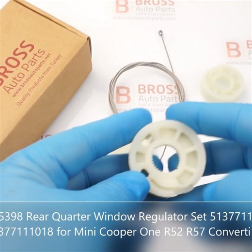 Watch BWR5398 Rear Quarter Window Regulator Set Compatible with Mini Cooper One R52 R57 Convertible on Amazon Live