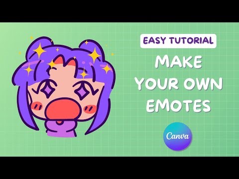 Easy Emotes and Animated Emotes | Canva Tutorial