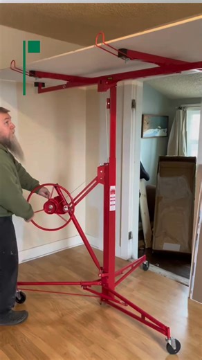 15K views · 40 reactions | Woodworking Suspended Ceiling Manual Lift Gypsum Board Bracket Export Type Gypsum Board Lift #CeilingInstallation #ceiling #reelschallenge #construction #contractor #gypsumboard #BoardLifter #lifter | Construction Worker | Facebook