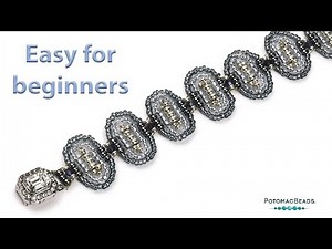 Motif Seed Bead Bracelet - DIY Jewelry Making Tutorial by PotomacBeads