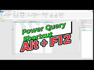 Power Query Shortcut Alt + F12 / Skip the Clicks & Unlock Power Query Editor in Seconds.