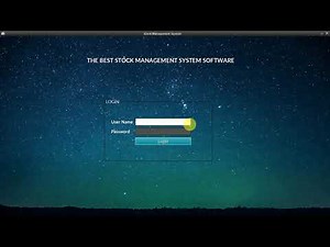 Stock Management System With Complete Source Code in JAVA