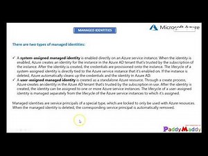 Managed Identities for Azure Resources System - User Assigned Explained