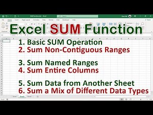 SUM Function in Excel - The Complete Guide
