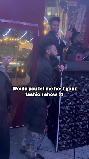 Would you let me host your fashion show 👀 #creatorsofinstagram #behindthescenes #trending #facebookreel #reelsoffacebook #controversy #ebntv #taylorelajas #skits #comedyreels #skitscomedy #nycvlog #fashionshow #nycfashion #nychost #host #onthemic | Elajas