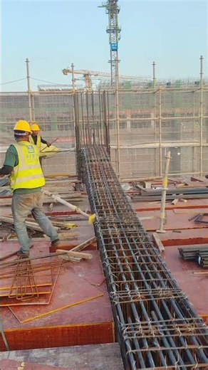Reinforced Concrete Framework Installing Process