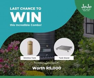 We’re giving away the perfect water storage duo—and entering is easier than washing your hands. Enter to win JoJo’s premium Slimline Tank and our latest DIY Stand—valued at R5,000! Here’s how to enter: 1️⃣ Follow us 2️⃣ Like this post 3️⃣ Tag a friend in the comments ⏳ Competition closes 31 May—don’t miss out! Learn more about these awesome prizes: https://ow.ly/QVS750VKnGx 🚰 #JoJo #WinWithJoJo #Win #Competition #SlimlineTank #JoJoTanks | JoJo