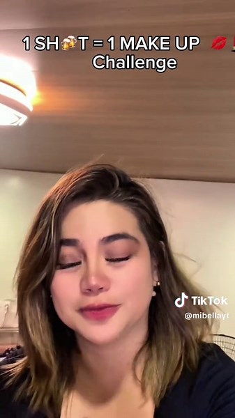 1 shot = 1 make up challenge. 1st time uminom ng Giiin haha #foryoupageofficial #viral #missbella #trendingvideo #fypシ゚viral🖤video #fypシ゚viral🖤video #fypシ゚ #trendingvideo #fypage