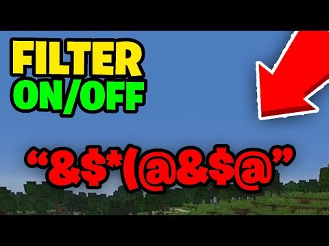 How To Filter Profanity in Minecraft Bedrock!