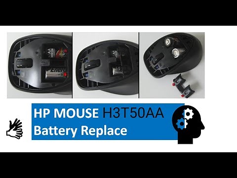 How to Change the Battery of HP mouse H3T50AA