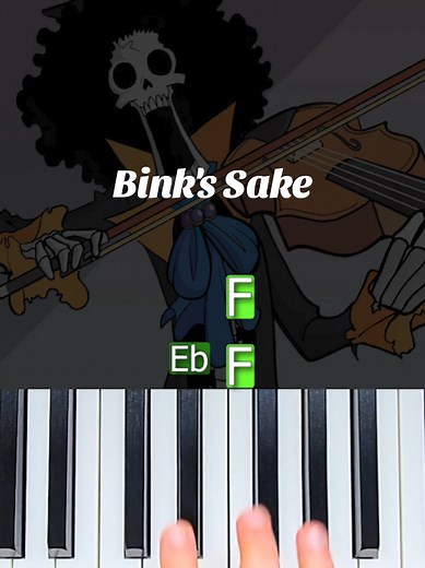One Piece - Bink's Sake (easy piano tutorial) #onepiece #binkssake #pianotutorial #pianolesson #piano