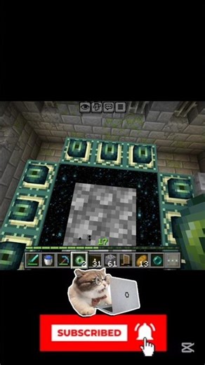 como abrir o portal do fim #minecraft #memes #shortvideo #games #short