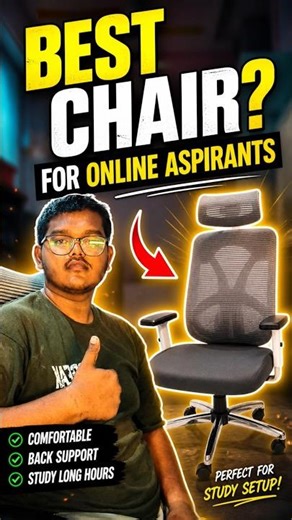 Best Budget Chair for Students 🧠 (No Back Pain!) #neet2026 #aspirants #vlog #aakashraj0