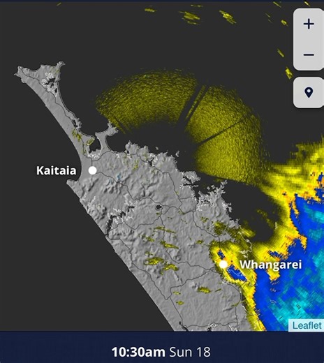 10:45am Sunday: The bulk of the rain has now cleared Northland. The heavy rain warning has been lifted. Tides on the East Coast have now turned which will help alleviate some flooding. Some showers will likely remain throughout Sunday with strong south easterlies continuing. | Northland Weather Updates