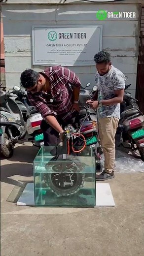 Motor Hub waterproof test | Ip67 | Green Tiger Mobility
