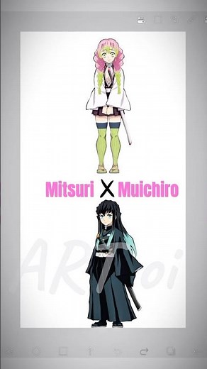 Mitsuri x Muichiro 🌸! #demonslayer #mitsurikanjori #mitsuri #muichiro