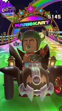 mario kart tour jugando una partida muy larga