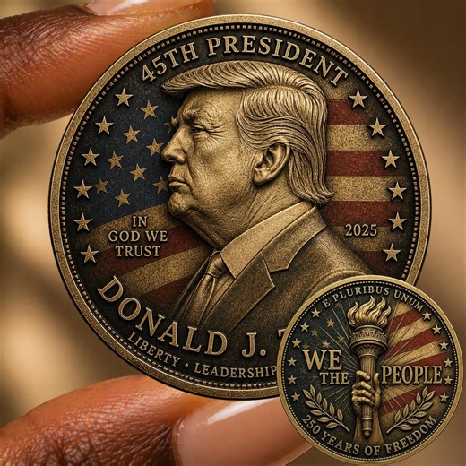USA 250 Trump Challenge Coin: We the People Collectible, Donald Trump Patriotic Gift Coin - Etsy