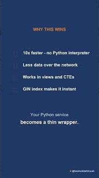 Stop Unnesting JSON in Python — Your Database Can Do It (10x Faster) #shorts