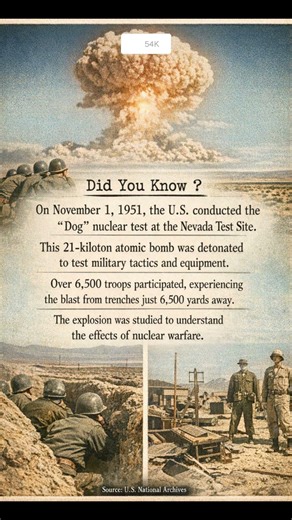 Operation Buster–Jangle (Dog shot) — Nevada Test Site, US (1951)