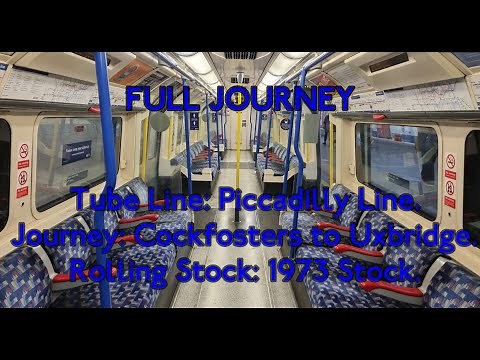 FULL JOURNEY | Piccadilly Line 1973TS: Cockfosters to Uxbridge.