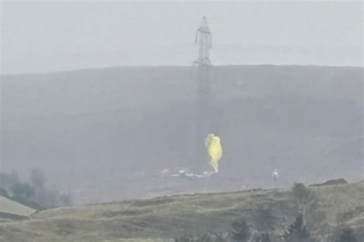 Littleborough plane crash with '2 people on board' sparks huge emergency services response