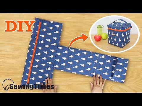 Fast & Easy📌 Lunch Box Bag | DIY Zipper Box Pouch Tutorial