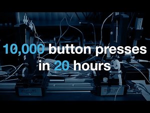 Automated durability and usability product testing by robots at Advanced Bionics