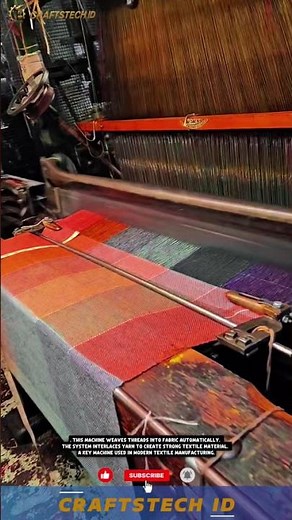 Efficient Textile Weaving Machine for Producing Fabric in Industrial Manufacturin#industrialmachines