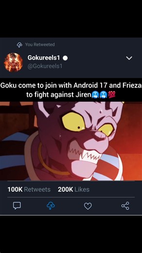 4.2K views · 109 reactions | Goku comes to join with Android 17 and Frieza to fight against Jiren | Gokureels1 | Facebook
